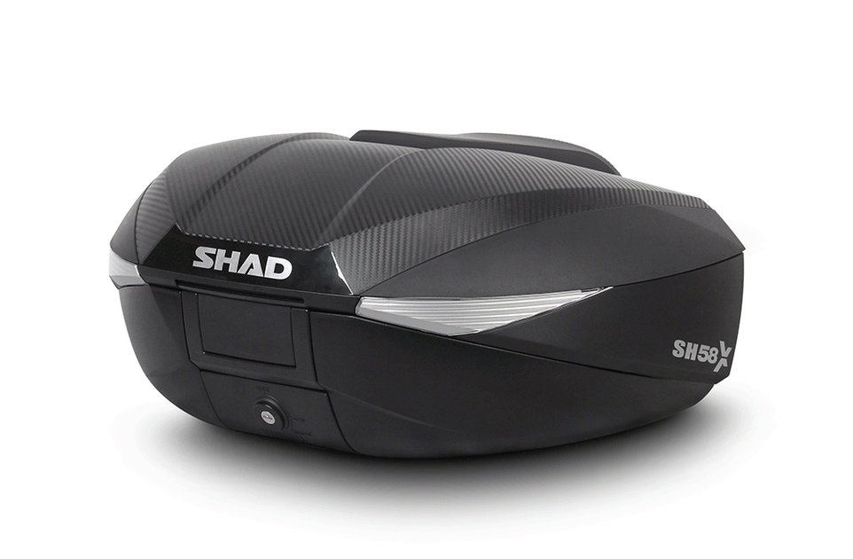 Top Case moto extensible SHAD SH58X eXpandable, volume 46 à 58 Litres. -  Tech2Roo