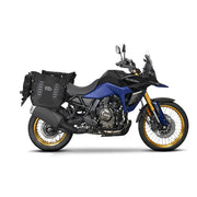 SHAD TR40 adventure saddlebags mounted on Suzuki VStrom 800 DE - Perfect for adventure travel.